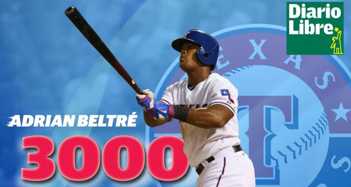 Adrian Beltre es primero nacido en RD y el 31 de todas Grandes Ligars en llegar a 3,000 hits