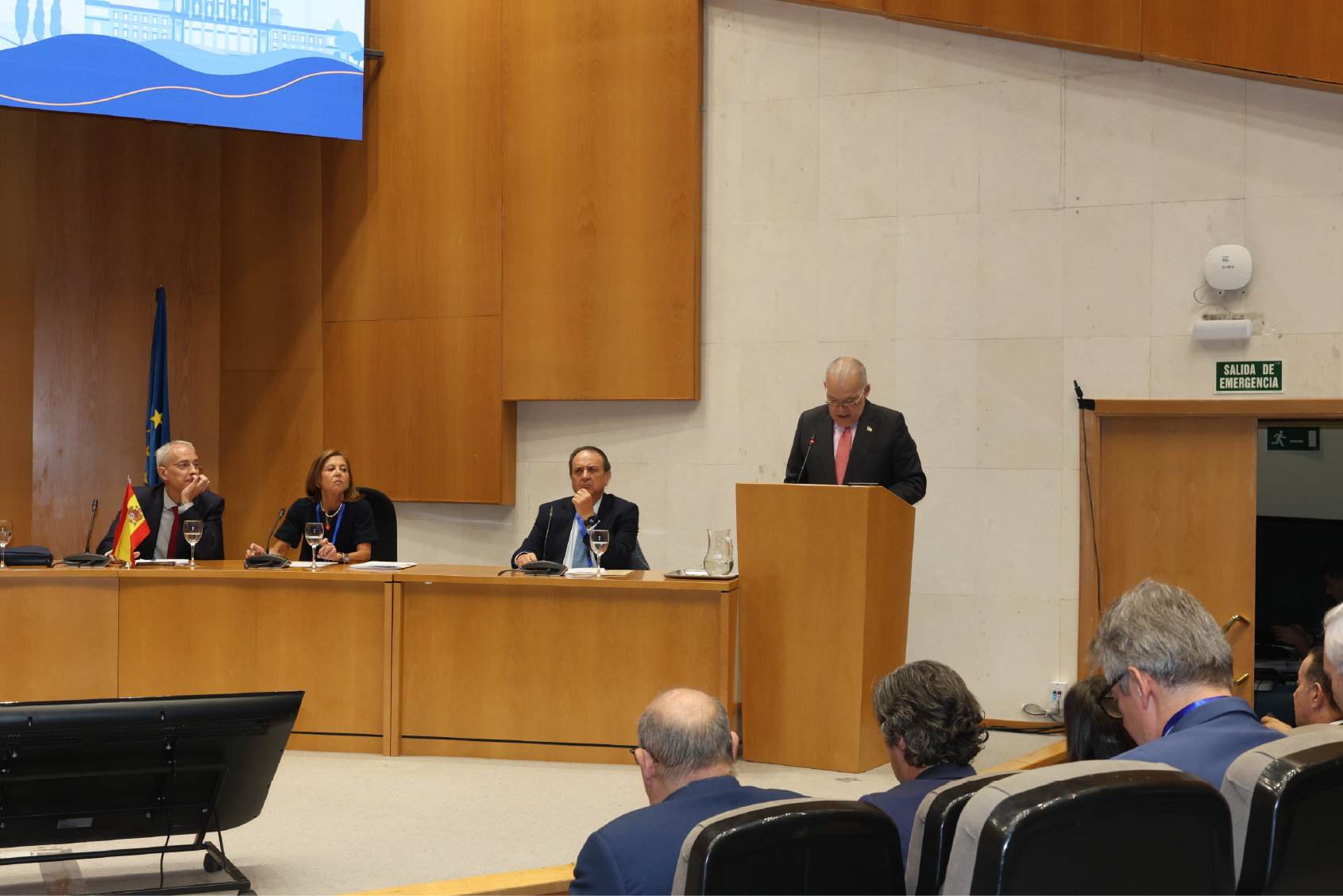 Pedro Urrutia Sangiovanni durante su intervención en Madrid