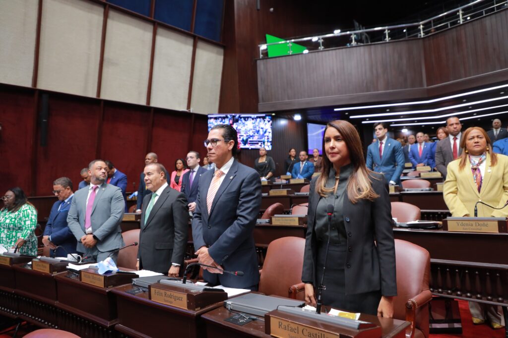 Diputados participan en una sesión del pleno de la Cámara de Diputados.