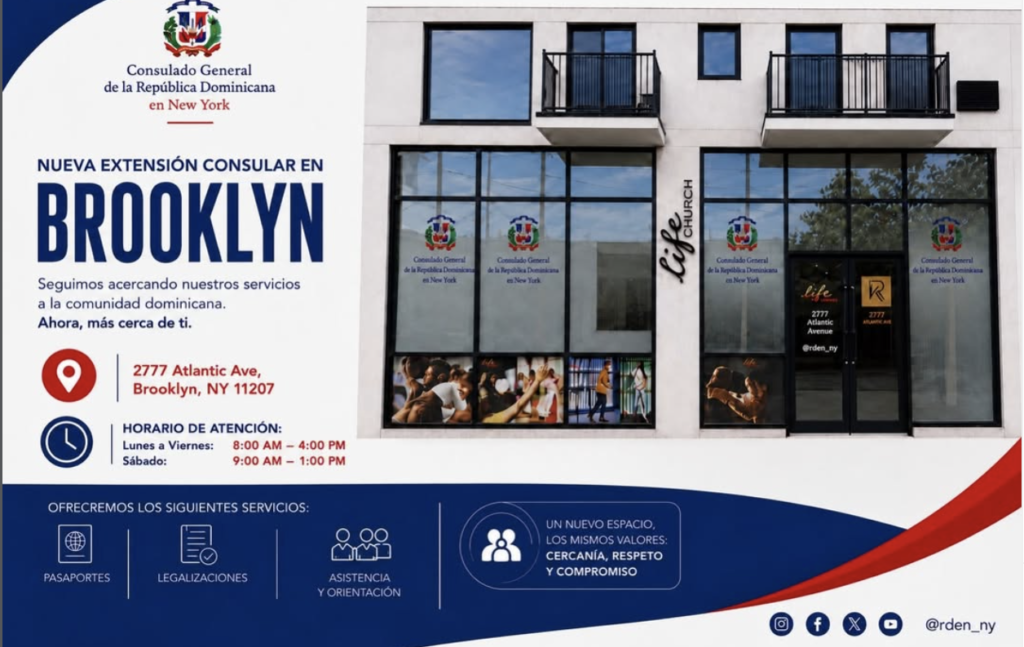 Nueva oficina del Consulado Dominicano en Atlantic Avenue, Brooklyn