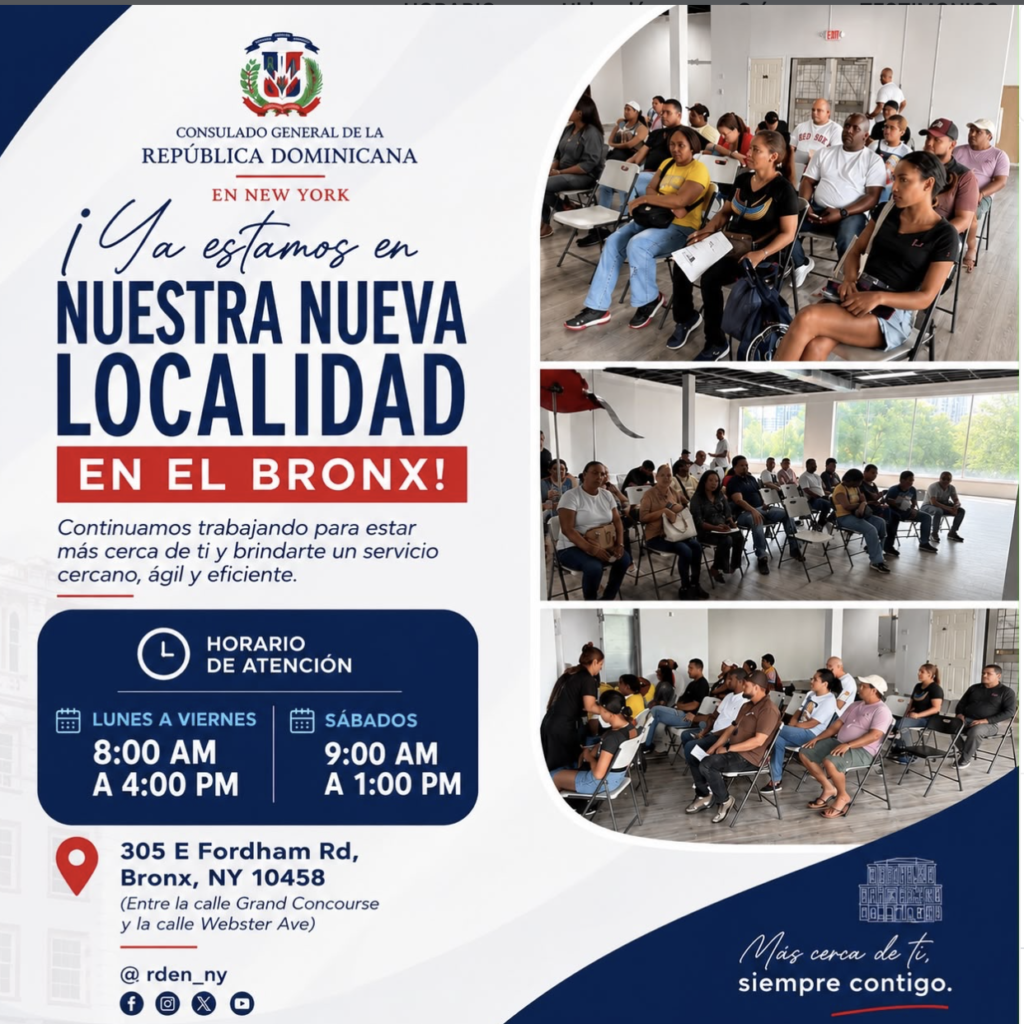Nueva oficina del Consulado Dominicano en Fordham Road, El Bronx