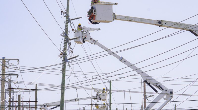 Brigadas realizan trabajos de mantenimiento en infraestructura eléctrica
