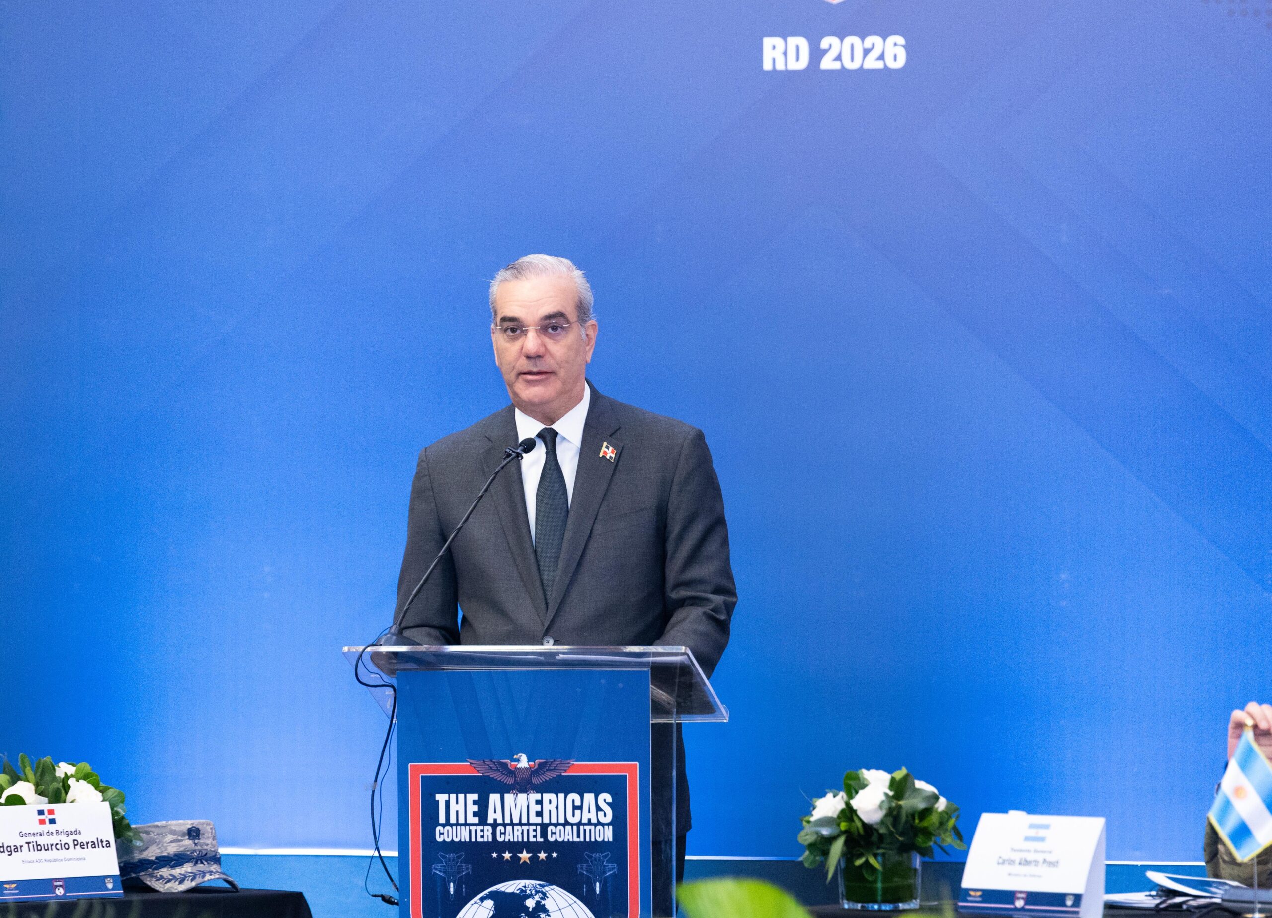 Luis Abinader durante la Conferencia de la Coalición de las Américas contra los Carteles